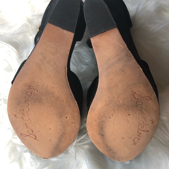 Sam Edelman black suede high heels - Picture 5 of 6